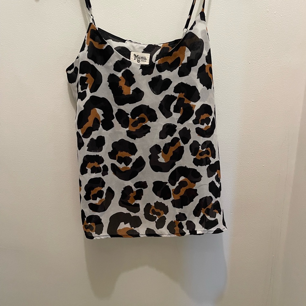Show Me Your MuMu Black and Brown Fitted Camisole
